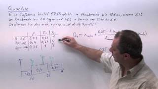 Quartile Quantile und wie man sie berechnet Beispiel 2  W1106 [upl. by Aisnetroh]