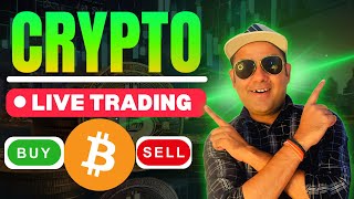 🔴BTC Live  Bitcoin Live Trading In Hindi  Crypto Trading  27 Sep cryptotrading bitcointrading [upl. by Komara]