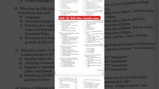 OSSC CGL MAINS GENERAL STUDIES QUESTION PAPER ossccgl2024 generalstudies [upl. by Mixam216]