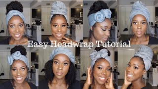 EASY HEADWRAP TUTORIAL How to 6 Styles  TheLifestyleLuxe [upl. by Knowle]