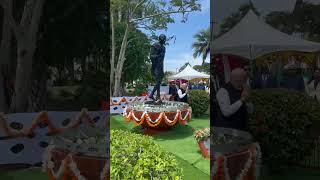 pmmodi pays tribute to Mahatma Gandhi at Guyana [upl. by Kalil]