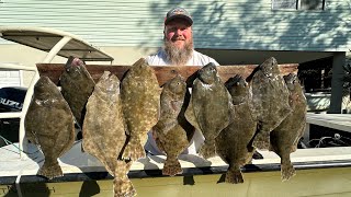 Flounder Gigging Doormats in Florida  Catch Clean Cook [upl. by Nylaras]