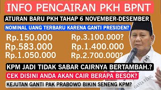 INFO CAIR PKH TAHAP 6  BPNT NOVDES TERBARU NOMINAL BERUBAH MANTAP INI DIA INFONYA SIMAK YA [upl. by Athalie]