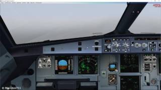 FSLabs A320X Basics RNAV GPS Approach [upl. by Drofnats]