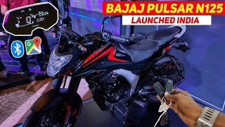 Bajaj Pulsar N125  Launch with new features and new look  Full review with details [upl. by Siclari]