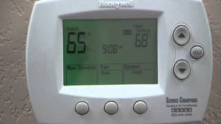 How to set the hold on your thermostat  Livermore heating and air company [upl. by Nomla]