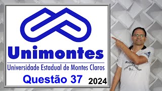 CORREÇÃO QUESTÃO 37 VESTIBULAR 2024 UNIMONTES MGNúmeros Complexos [upl. by Aicercul]