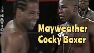 Floyd Mayweather contra Cocky Fighter Emanuel Burton Augustus highlights [upl. by Neerual]