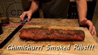 Chimichurri Smoked Babyback Ribs  The Best [upl. by Ymmak]