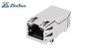 08261G1T29F Compatible ZhuSun Jack 1 port rj45 socket ethernet modular jack modules supplier [upl. by Ashly]