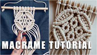 DIY Macrame Boho Medallion  New Macrame Pattern  Pendant [upl. by Gnoy17]