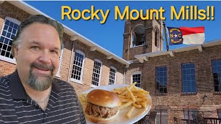 Historic Cotton Mill and BBQ and Tiny Houses Im in Rocky Mount Mills NC [upl. by Krause]