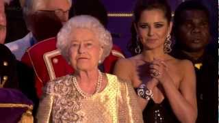 The Queens Diamond Jubilee Concert finale amp speech  4th June 2012 [upl. by Alpers]