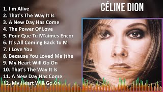 Céline Dion 2024 MIX Greatest Hits  Im Alive Thats The Way It Is A New Day Has Come The Po [upl. by Oicnoel673]