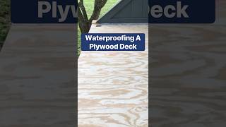 Quick Look At Waterproofing My Plywood Deck With Liquid Rubber Deck Coating diyprojects [upl. by Htrag]