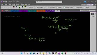 Poisson Distribution Expectation Derived [upl. by Sirrah]