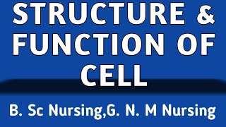 Structure amp Function Of Cell  Organelles Of Cell [upl. by Abrahams856]