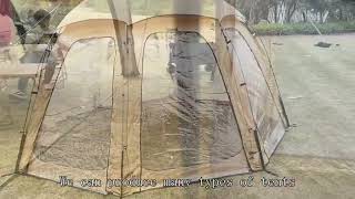 Geodesic tent Wholesaler Chinese Good Cheapest [upl. by Keiryt]