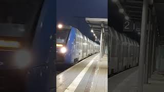 Vlexx🔵🚆 Ausfahrt deutschebahn trainhorn trainspotting zug  Ingelheim🍷 [upl. by Anirbaz]