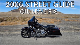 2006 Street Glide FLHXI  Oil Leak Fix [upl. by Rick946]