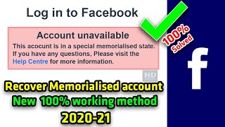 How to Recover Memorialized facebook Account 202021  Restore fb id from Remembering state [upl. by Methuselah470]