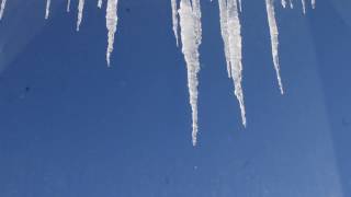 Icicles Forming Timelapse 1080p HD [upl. by Adnolehs57]