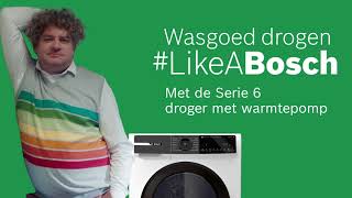 Energiezuinig drogen met Bosch Serie 6 warmtepompdroger [upl. by Llener]