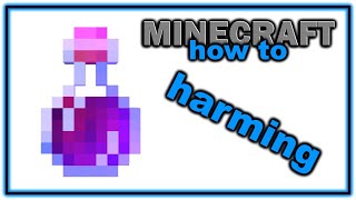 How to Make a Potion of Harming  Easy Minecraft Potions Guide [upl. by Kennie]