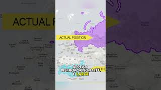 Fooled by your map Mercator projection vs true size uniquefacts historicalfacts [upl. by Casabonne]