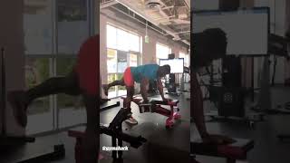 Francis Ngannou UFC Weight Training [upl. by Einahets]