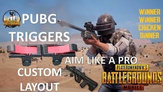 PUBG TRIGGER BUTTON  CUSTOM LAYOUT  MOBILE [upl. by Llewen221]