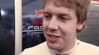 Sebastian Vettel takes his formula one car to his streets [upl. by Enneira]