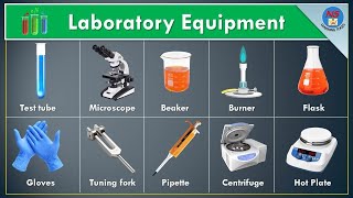 Laboratory Vocabulary  50 Laboratory Equipment Names  Laboratory Equipment list  Lab Instruments [upl. by Nylavad]