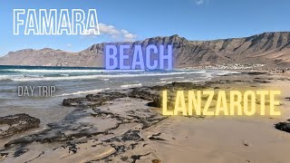 Day trip to Famara beach Lanzarote [upl. by Ahseinad694]