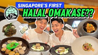 FIRST HALAL OMAKASE IN SINGAPORE IS IT WORTH IT [upl. by Joappa]