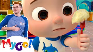 The Lunch Song  CoComelon Nursery Rhymes amp Kids Songs  MyGo Sign Language For Kids [upl. by Ratcliff757]