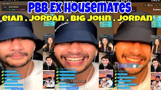 PBB EXHOUSEMATES EIAN RANCES  JORDAN ANDREWS  BIG JOHN amp KAREN BORDADOR KUMU LIVE UPDATE [upl. by Cofsky]