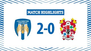 Highlights  Colchester United 20 Tranmere Rovers [upl. by Novonod170]