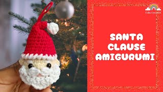 Crochet Santa Clause Amigurumi Ornament  Easy Holiday Christmas Decor Tutorial for Beginner 🎅 [upl. by Bartie]