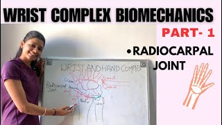 WRIST JOINT COMPLEX BIOMECHANICS  RADIOCARPAL JOINT  wrist [upl. by Nnairb]