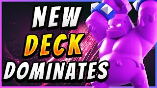 IMPOSSIBLE TO DEFEND NEW EASY ELIXIR GOLEM DECK — Clash Royale [upl. by Meara734]