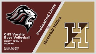 CHS Volleyball Varsity Boys vs Haverhill – April 12 2024 [upl. by Jonati]