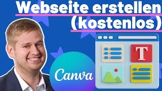 Kostenlose Webseite erstellen mit Canva  So gehts Mobile Webseite [upl. by Chandless]