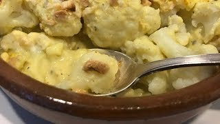 Coliflor gratinada con almendras y queso de cabra [upl. by Ocihc]