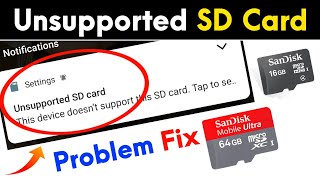 How To Fix Unsupported SD Card  Unsupported SD Card Ko Format Kaise Kare  Unsupported SD Card Fix [upl. by Llerahc]