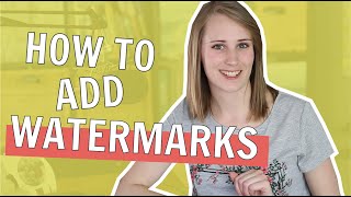 How to Add a Watermark to Your Photos [upl. by Claudius]