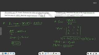 Numerical based on the cross and dot product for JEE and 600 pm mwf batch [upl. by Rairb]