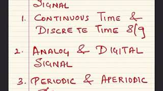 DSP Classification of Signals [upl. by Ydnahs]