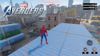 Spiderman Web Swinging Gameplay  Marvels Avengers Game PS5 [upl. by Frerichs]