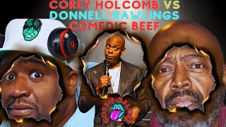 Corey Holcomb Vs Donnell Rawlings Comedic Beef ClubShayShay NightcapShow CoreyHolcomb5150Land [upl. by Mencher]